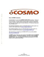 oCOSMO CE3230VOM Operating Manuals